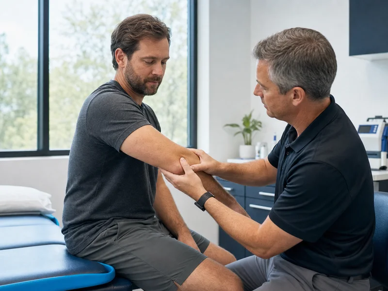 Elbow Pain assessment at Core Medical Center in Blue Springs, MO